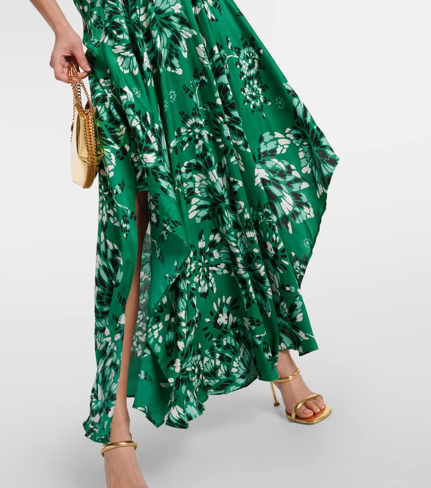 Poupette St Barth Mabelle satin midi dress