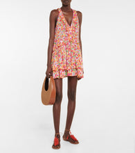 Poupette St Barth Mae floral ruffled minidress