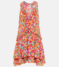 Poupette St Barth Mae floral ruffled minidress. Poupette St Barth Mae 花卉荷叶边迷你连衣裙