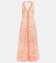 Poupette St Barth Nana floral cotton maxi dress. Poupette St Barth Nana 花卉棉质超长连衣裙