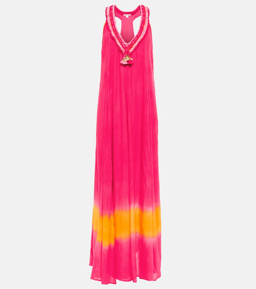 Poupette St Barth Nava tie-dye maxi dress. Poupette St Barth Nava 扎染超长连衣裙