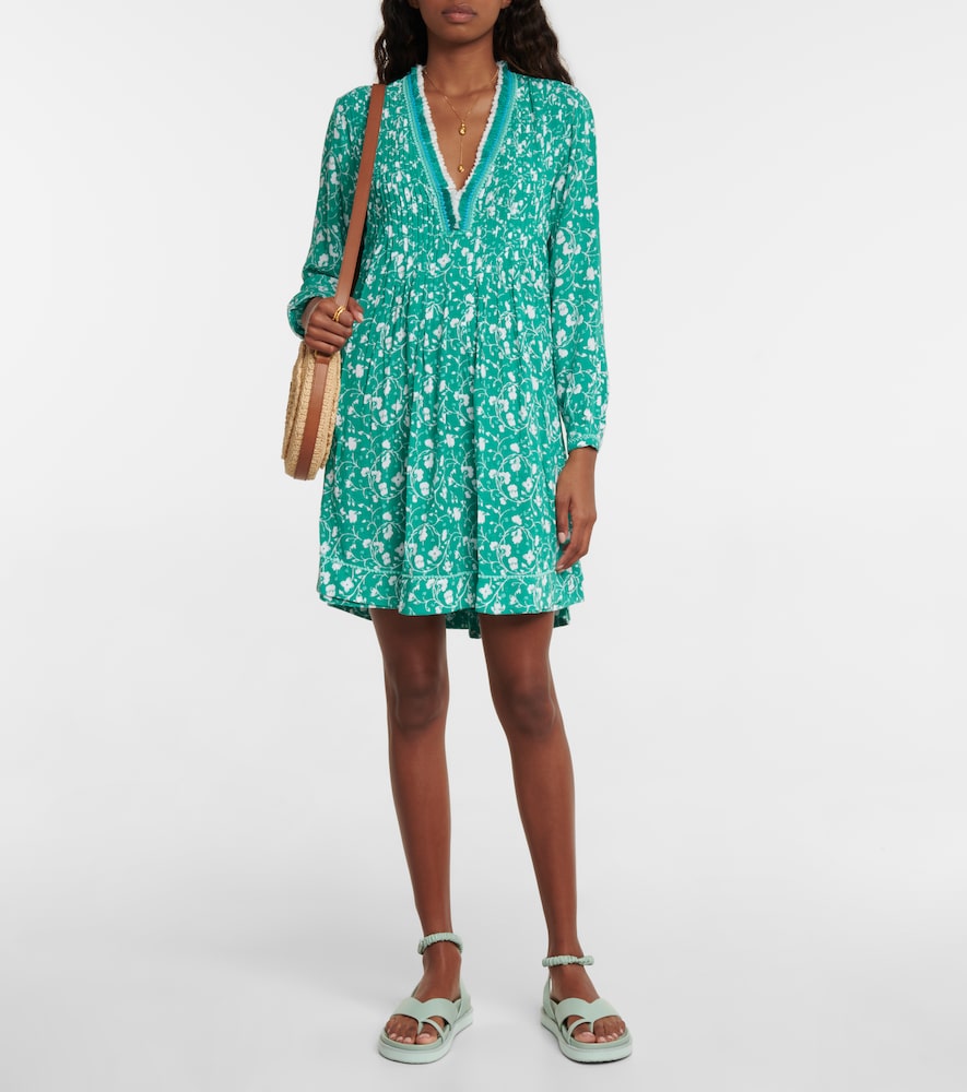 Poupette St Barth Ola floral georgette minidress