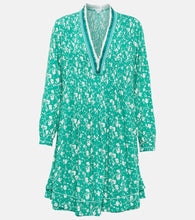 Poupette St Barth Ola floral georgette minidress. Poupette St Barth Ola 花卉乔其纱迷你连衣裙
