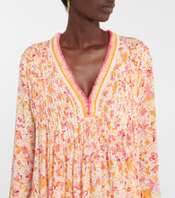Poupette St Barth Ola floral rayon georgette minidress