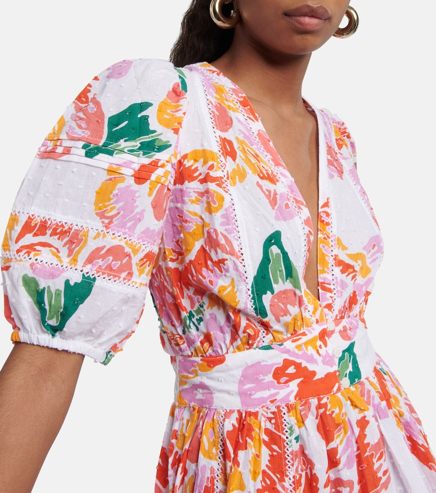 Poupette St Barth Reina printed cotton minidress