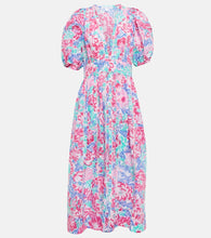 Poupette St Barth Reine floral midi dress. Poupette St Barth Reine 花卉中长连衣裙