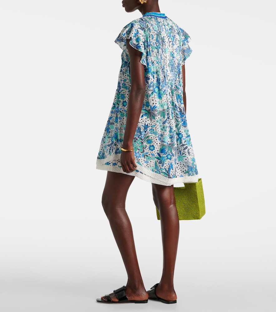 Poupette St Barth Sasha floral ruffled minidress