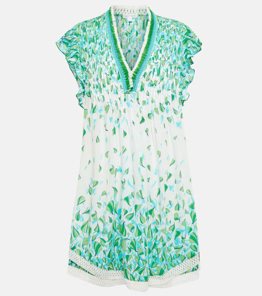 Poupette St Barth Sasha printed minidress. Poupette St Barth Sasha 印花迷你连衣裙
