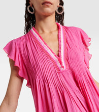 Poupette St Barth Sasha ruffled pleated minidress