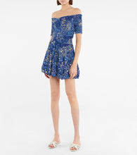 Poupette St Barth Soledad shirred printed minidress