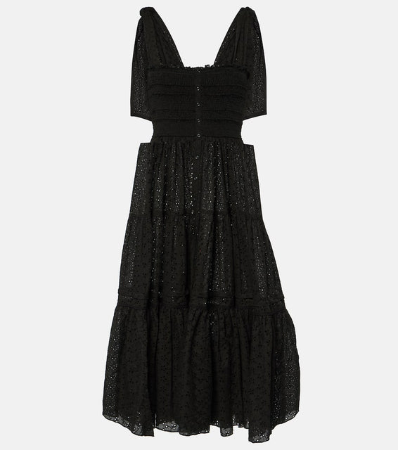 Poupette St Barth Triny cotton midi dress