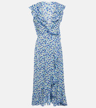 Poupette St Barth Triny printed ruffled midi dress. Poupette St Barth Triny 印花荷叶边中长连衣裙