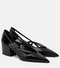 Prada 55 cutout brushed leather pumps - Prada 55镂空磨砂皮高跟鞋