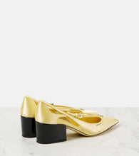 Prada 55 embellished cutout satin pumps