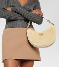 Prada Arqu√É¬© shearling shoulder bag