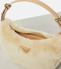Prada Arqu√É¬© shearling shoulder bag