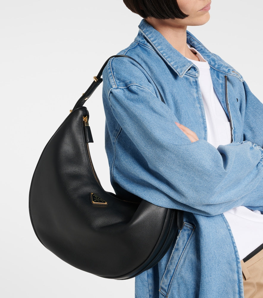 Prada Arque Large leather shoulder bag