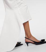 Prada Asymmetric cotton midi skirt