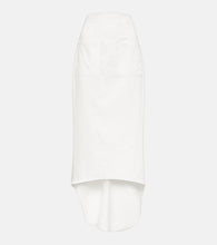 Prada Asymmetric cotton midi skirt - Prada 不对称棉质中长裙