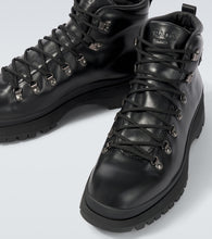 Prada Brixxen leather lace-up boots
