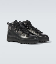 Prada Brixxen leather lace-up boots