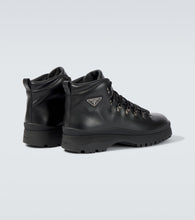 Prada Brixxen leather lace-up boots