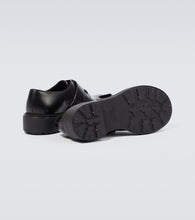 Prada Brushed leather lace-up derbies