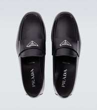 Prada Brushed leather loafers