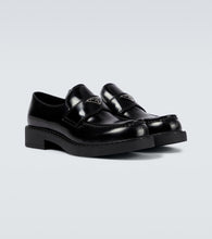 Prada Brushed leather loafers
