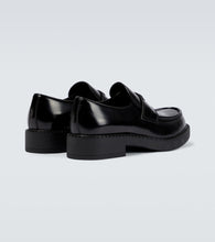 Prada Brushed leather loafers