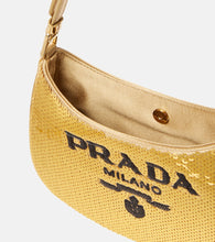 Prada Cleo Medium sequined shoulder bag