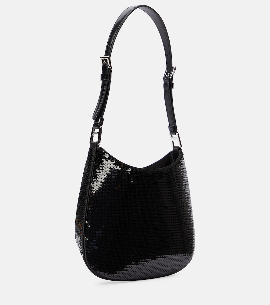 Prada Cleo Small sequined shoulder bag