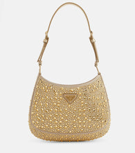 Prada Cleo embellished satin shoulder bag - Prada Cleo 缀饰缎面单肩包