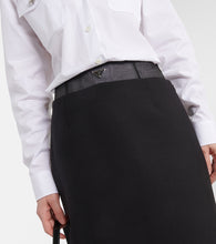 Prada Crinoline and virgin wool midi skirt