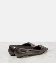 Prada Cutout satin ballet flats