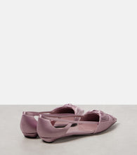 Prada Cutout satin ballet flats