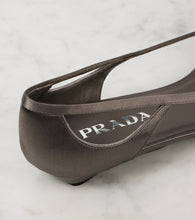 Prada Cutout satin ballet flats