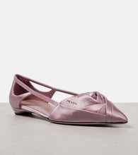 Prada Cutout satin ballet flats