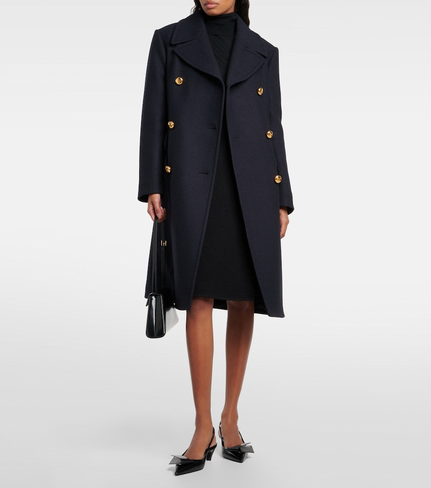 Prada Double-breasted wool coat