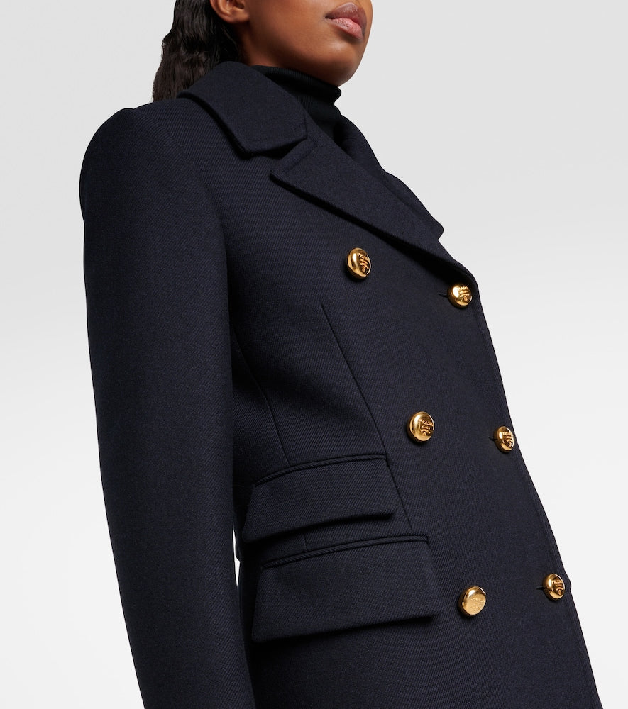 Prada Double-breasted wool coat
