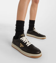 Prada Downtown leather low-top sneakers