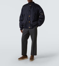 Prada Downtown suede-trimmed sneakers