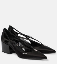 Prada Embellished cutout satin pumps - Prada 缎面镂空装饰高跟鞋