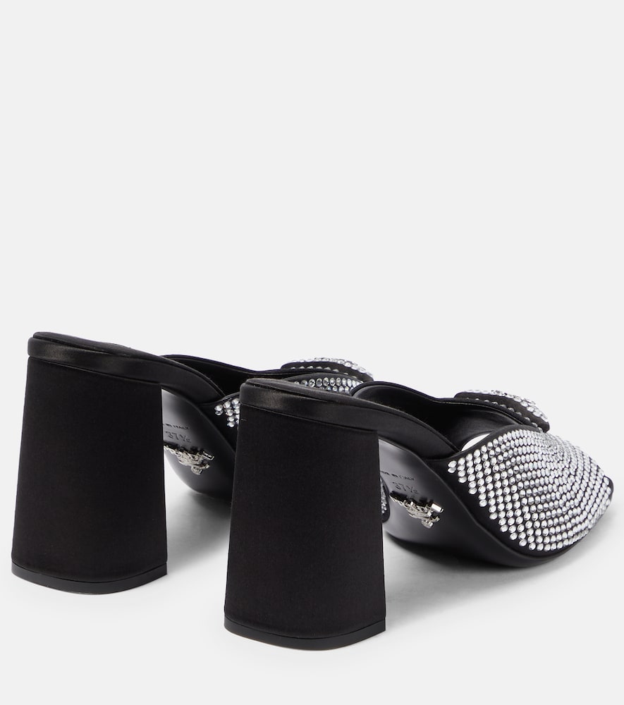 Prada Embellished satin sandals