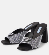Prada Embellished satin sandals
