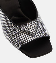 Prada Embellished satin sandals
