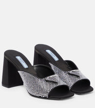 Prada Embellished satin sandals - Prada 缀饰缎面凉鞋