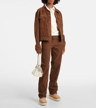 Prada Evolve shearling-lined suede lace-up boots