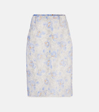Prada Floral sheer chiffon pencil skirt - Prada 花卉图案薄纱雪纺铅笔裙
