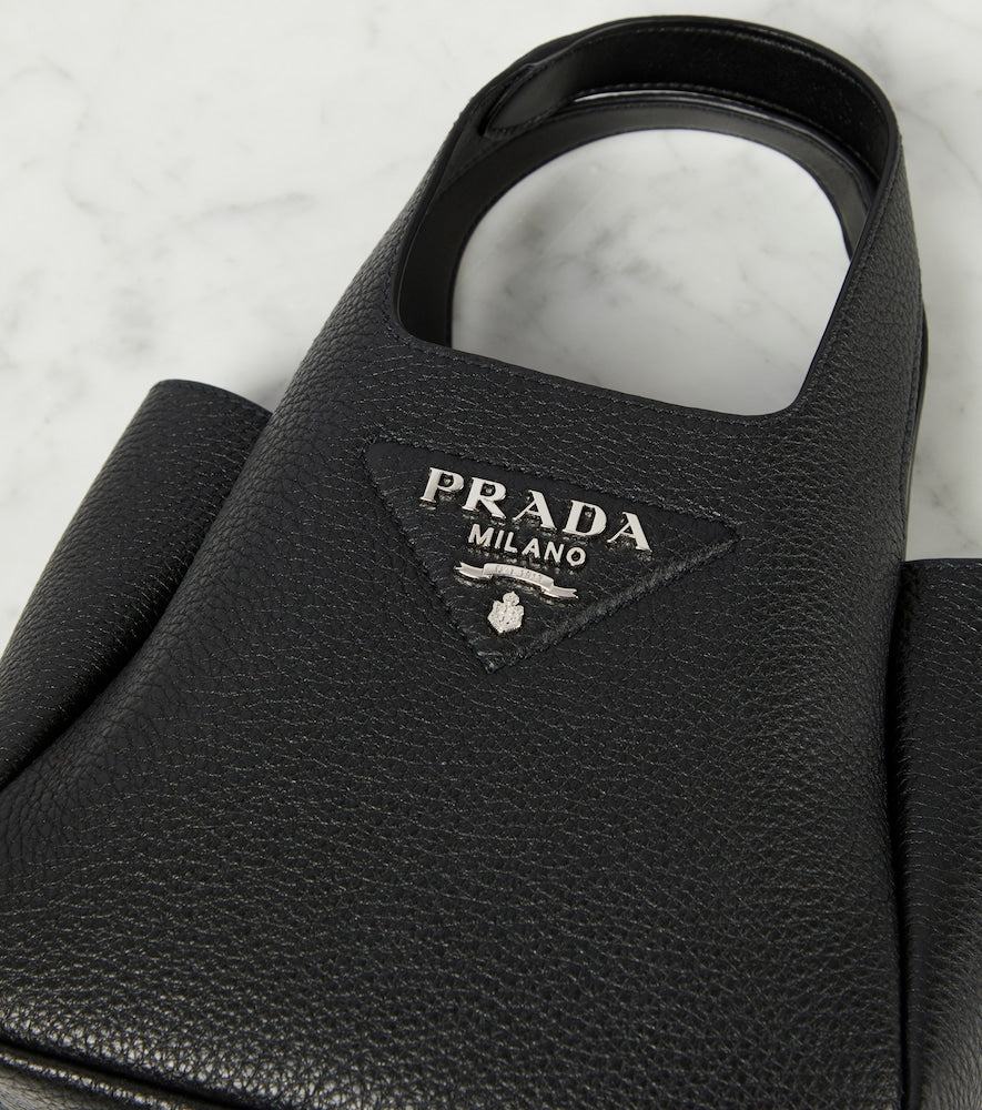 Prada Flou Small leather tote bag